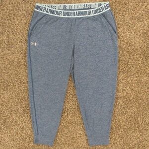 Under Armour Track Pants Blue and Green Tapered Joggers